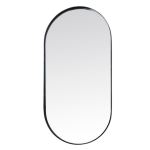 Deep Frame Pod Mirror - Black