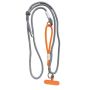 Multi-use Adjustable Nylon Strap Crossbody Lanyard - Black/orange