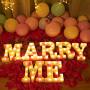 Brightown LED Marquee Letter Light Marry Me Lights