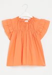 PoP Candy Frill Sleeve Dress - Orange