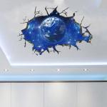 4AKID Small 3D Earth Wall Decal Sticker