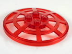 Parts Dish 6 X 6 Inverted Radar Webbed - Type 2 Underside Attachment Positions At 90 Degrees 4285B - Trans-red