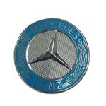 Mercedes Benz 57MM Bonnet Badge - A2188170116 Turquoise Light Blue Colour