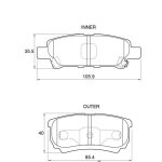 Kbc Brake Pads Rear For Chrysler Dodge Jeep Mitsubishi