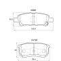 Kbc Brake Pads Rear For Chrysler Dodge Jeep Mitsubishi
