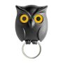 Black Creative Owl Shape Key Holder Wall Hook Entryway Organizer