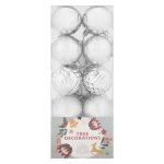 Silver Baubles 60MM 20 Pack