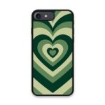 Custom Printed Tpu Cases - Apple Iphone 7 Apple Iphone 8 Apple Iphone Se 2020 Apple Iphone Se 2022 & 39 Dark Green Heart&