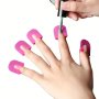 26PCS Uv Gel Polish Protector Set - Odorless Anti-overflow Nail Art Clips For Manicure & Pedicure