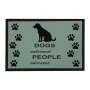 Dogs Welcome People Tolerated Door Mat Large