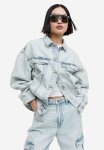 Oversized Denim Jacket - Light Denim Blue