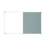 Non-magnetic Combination Whiteboard 2000 1200MM - Grey Felt