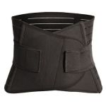 Adjustable Hook & Loop Waist Trainer Belt - Black