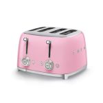 Smeg 4 Slot Toaster – Pink