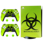 Decal Sticker For PS5 Console Controls & Joystick Caps - Green