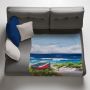 Ready To Go To Sea Light Weight Fleece Blanket By Stella Bruwer