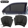 4PCS/SET Premium Car Window Screens - Front And Back Window Shades For Ultimate Sun Protection And Camping Comfort