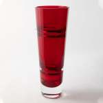 - Red Vase Large Lines 34CM