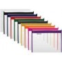 Treeline Book Bag - Thick Pvc With Zip   Assorted Colours    Pack Of 10