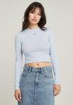 G-star Raw Cropped Mock Slim Ls T Wmn - Plein Air