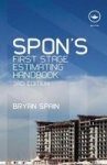 Spon& 39 S First Stage Estimating Handbook Third Edition Hardcover 3RD New Edition