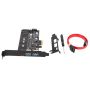 Dual USB3.0 & Type-c M.2 Pcie Adapter M2 SSD Sata B Key To Pci-e