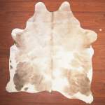A Grade Cow Hide 410 Brown white XL - Extra Large Brown white Panelled