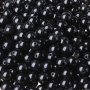 50/100/200PCS Black Acrylic Round Beads 8MM Loose Beads For Diy Bracelet Necklace Earrings Jewelry Making