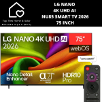 LG Nano 4K Uhd Ai NU85 Smart Tv 2026 - 75 Inch