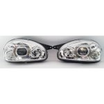 Opel Corsa Lite Headlight Set Chrome With LED 95+