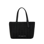 K weave Medium Tote Bag -black nickel