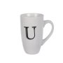 Kitchen Accessories - Mug - Letter 'u' - Ceramic - White - 3 Pack