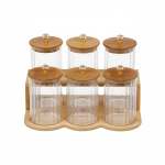 7 Piece Canister Set Clear
