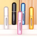 5-PACK 5ML MINI Refillable Perfume Atomizer Bottles Portable Travel Spray Bottle Set Metal Material Bps Free Unscented - Easy Re