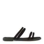 Black Suede Flattie