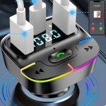 Universal Wireless Wireless Car MP3 Player With Dual USB & Type-c Charging Ports Noise Cancelling Hands-free Calling Kit Abs Car