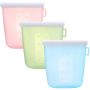 3 Pack Goods Reusable Silicone Containers For Food Storage 240ML