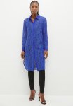 LaCie Lace Shirt Dress - Cobalt Blue