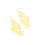 Goldair Gold Flowers Drop Earrings