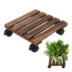 Rolling Flower Shelf Compatible With Indoor Plants