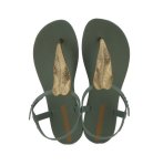 Ladies Class Flora II Sandal Green Gold - 9