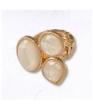 Triple Resin Shape Ring - White Free