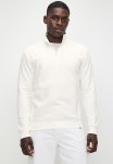 Fashion Panel Detail 1 4 Zip Thru Sweat Top - Ecru