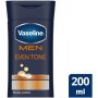 Vaseline MEN Moisturizing Body Lotion For All Skin Types Even Tone 200ML