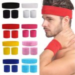 3PCS SET Sports Wristband And Headband Yoga Gym Elastic Headband & Wristbands
