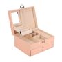Sakura Pink Pu Box - Multi-layer Lockable Case
