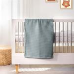 Waffle Baby Blanket Duck Egg