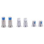 6 In 1 For Macbook Pro 13.3 Inch A1708 Computer Case Bottom Cover Screws 4 Long + 2 Short Silver