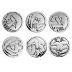 Carrol Boyes Coaster Set Of 6 - Figures