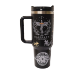 1.2L Tumbler With Handle Straw Lid Stainless Steel Travel Mug